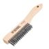 Щетка зачистная 4-х рядная, прямая проволока из нержавеющей стали с деревянной ручкой, EFP// Denzel 74844 купить в Челябинске