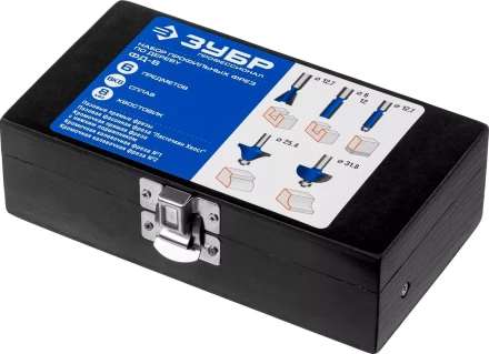 ЗУБР 6 шт, набор профильных фрез по дереву, Профессионал (28795-H6) купить в Челябинске