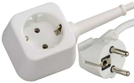 Удлинитель-шнур, 5 м, 3500 Вт, 1 гнездо, ПВС 3x1 мм2, СВЕТОЗАР SV-55013-5 купить в Челябинске