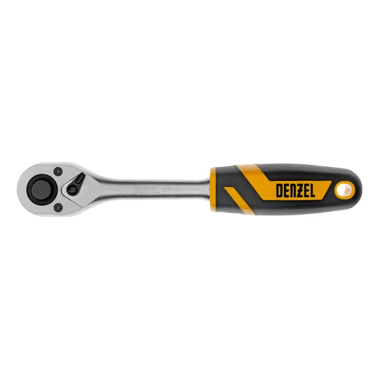 Ключ-трещотка 1/2" Denzel 14033, 90 зубьев, с быстрым сбросом, CrV купить в Челябинске