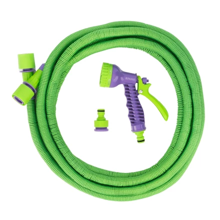 Набор поливочный Palisad 67692, шланг 10-30 м, пистолет 7 реж., с быстросъемным соединителем купить в Челябинске