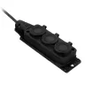 Удлинитель-шнур силовой Denzel Top Series 37421, КГТТ, 10м, 3 розетки, 3 x 1,5 мм, 3 м купить в Челябинске