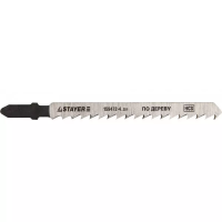 Полотна STAYER "STANDARD", T101D, для эл/лобзика, HCS, по дереву, фанере, чистый рез, EU-хвост., шаг 4мм, 74мм, 2шт 159472-4_z01