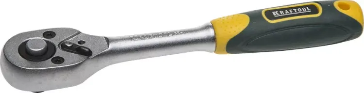 Трещотка для торцовых головок KRAFTOOL "EXPERT", Сr-V сталь, 72 зубца, 1/4" 27791-1/4_z02 купить в Челябинске