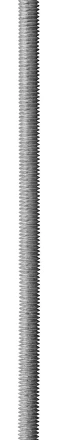 Шпилька ЗУБР резьбовая DIN 975, класс прочности 4.8, оцинкованная,   М6x2000, ТФ0, 1 шт. 4-303350-06-2000 купить в Челябинске