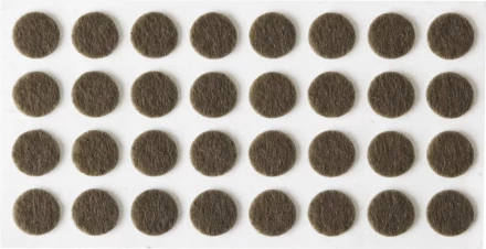 Накладки STAYER &quot;COMFORT&quot; на мебельные ножки, самоклеящиеся, фетровые, коричневые, круглые - диаметр 10 мм, 32 шт 40910-10 купить в Челябинске