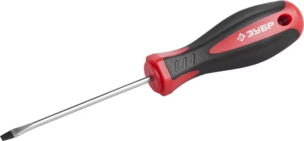 Отвертка ЗУБР &quot;МАСТЕР&quot;, Cr-v, эргономичная двухкомпонентная рукоятка, SL3,0x75мм 25061-3.0-075_z02 купить в Челябинске