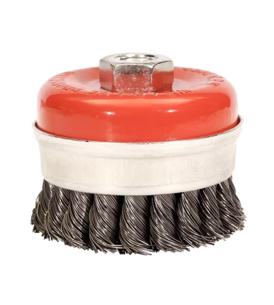 Щетка для УШМ М14/80 мм чашечная сталь витая VMX 511722 купить в Челябинске