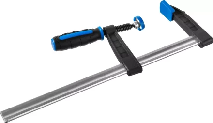 Струбцина ЗУБР &quot;ПРОФЕССИОНАЛ&quot;, тип &quot;F&quot;, двухкомпонентная ручка, стальная закаленная рейка, 80х300мм 32155-080-300 купить в Челябинске