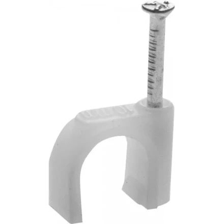 Скоба-держатель для круглого кабеля, с оцинкованным гвоздем, 10 мм, 70 шт, STAYER Master 4510-10 4510-10 купить в Челябинске