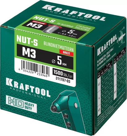 Заклепки резьбовые KRAFTOOL 311707-03 купить в Челябинске