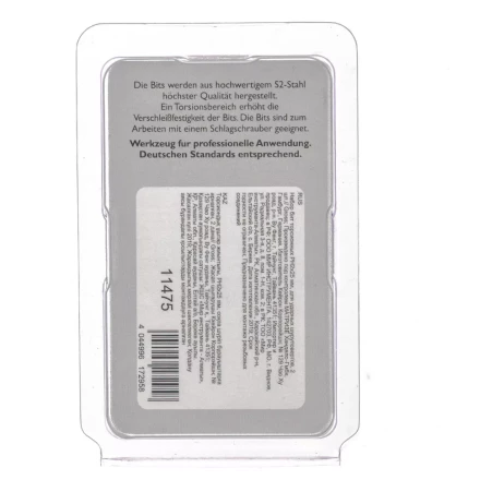 Набор бит торсионных PH2x25 мм для ударных шуруповертов 2 шт. Gross 11475 купить в Челябинске