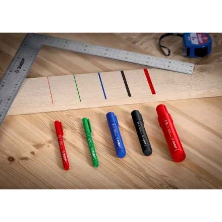 ЗУБР МП-1000К чёрный, 2-10 мм, клиновидный перманентный маркер (06333-2) купить в Челябинске