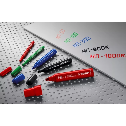 ЗУБР МП-1000К чёрный, 2-10 мм, клиновидный перманентный маркер (06333-2) купить в Челябинске