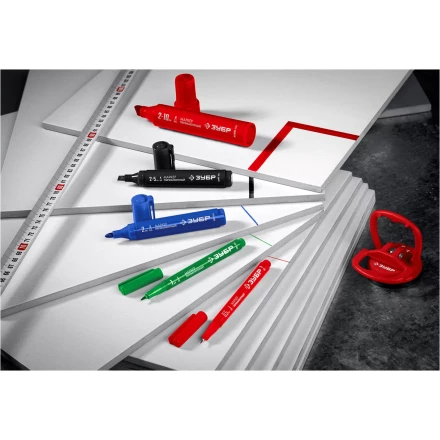 ЗУБР МП-1000К чёрный, 2-10 мм, клиновидный перманентный маркер (06333-2) купить в Челябинске