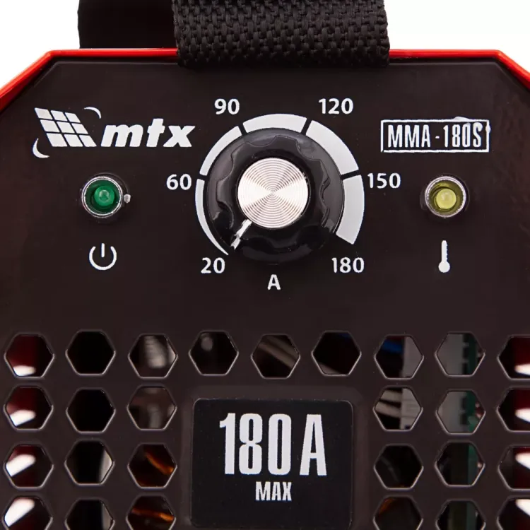 Инверторный аппарат дуговой сварки MTX 94390 MMA-180S, 180 А, ПВ60%, диаметр электрода 1,6-4 мм купить в Челябинске