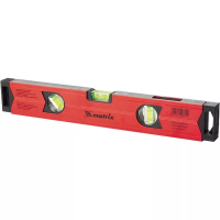 Уровень алюминиевый магнитный 1800 мм фрезерованный 3 глазка 1 зеркальный усиленный MTX 347189