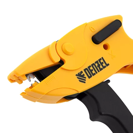 Щипцы для зачистки электропроводов, сечением 0,2-6 мм2, функция обрезания проводов Denzel 17741 купить в Челябинске