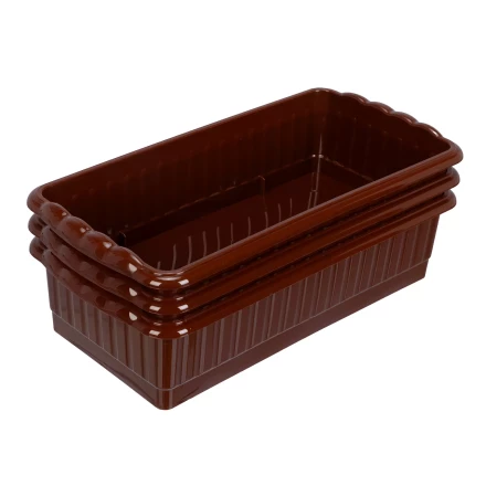 Поддон для рассады Palisad 322х166х82 мм, пластиковый, 3 шт, под 8 горшочков 250 мл., 643442 купить в Челябинске