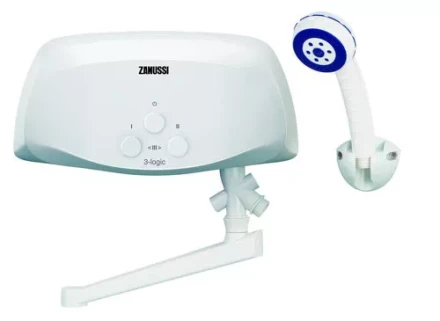 Водонагреватель проточный ZANUSSI 3-logic 6.5 TS душ и кран купить в Челябинске