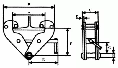 Захват балочный тип JT клипса LB г-п 5 тонн купить в Челябинске