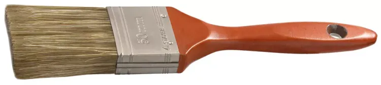Кисть плоская STAYER "LASUR - LUX", деревянная ручка, смешанная щетина, 50мм 01051-050 купить в Челябинске