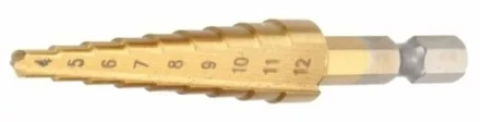 Сверло ступенчатое HSS-TiN с прямым желобком, 4-12x42x65, 1/4&quot; (Makita D-40113) купить в Челябинске
