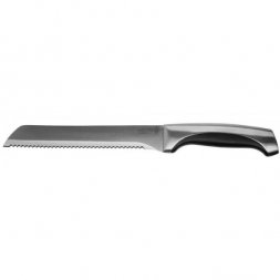 Нож LEGIONER &quot;FERRATA&quot; хлебный, рукоятка с металлическими вставками, лезвие из нержавеющей стали, 200мм 47943