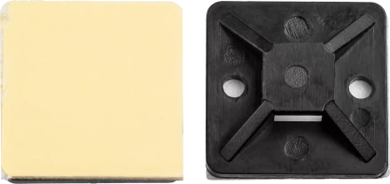 Площадки под хомут-стяжку ПХС самоклеющиеся черные нейлоновые серия МАСТЕР купить в Челябинске