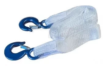 Ремень буксировочный 12т К L=6.0 м 60мм в 2 слоя с крюками купить в Челябинске