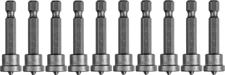 ЗУБР 10 шт, PH2, 50 мм, биты с ограничителем (26002-2-50-10) купить в Челябинске