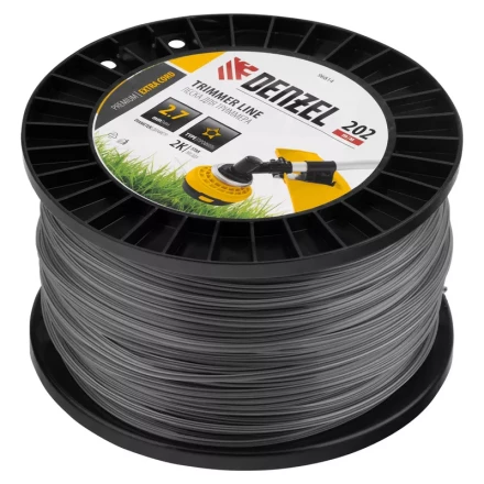 Леска для триммера двухкомпонентная звезда, 2,7мм х 202м, на DIN катушке EXTRA CORD// Denzel 96814 купить в Челябинске
