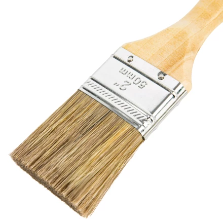 Кисть плоская &quot;Евро&quot; 2&quot;, смешанная щетина, деревянная ручка MTX 83079 купить в Челябинске