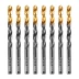 Сверло по металлу, 8 мм, HSS-Tin, Golden Tip, 8 шт. Denzel 717219 купить в Челябинске