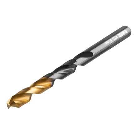 Сверло по металлу, 8 мм, HSS-Tin, Golden Tip, 8 шт. Denzel 717219 купить в Челябинске