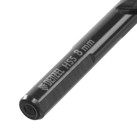 Сверло по металлу, 8 мм, HSS-Tin, Golden Tip, 8 шт. Denzel 717219 купить в Челябинске