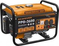 Генератор бензиновый CARVER PPG- 3600 LT-168F-1