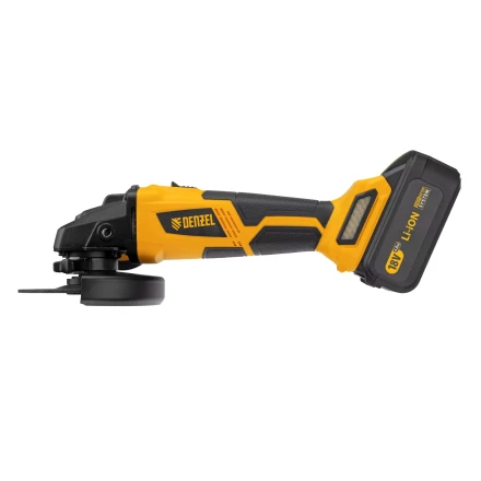 Машина углошлифовальная аккумуляторная бесщет. Denzel BLG-IB-18-125-4 27005, Li-ion, 18 В купить в Челябинске