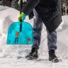 Лопата для уборки снега поликарбонат Palisad 61691, 340х385х1340 мм, алюминиевый черенок, LUXE купить в Челябинске