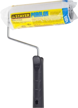 Валик &quot;ПОРОЛОН&quot; малярный в сборе, бюгель 6мм, 44x180мм, STAYER Master 0360-18_z01 купить в Челябинске