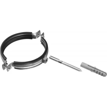 ЗУБР &quot;МАСТЕР&quot;. Хомут трубный с гайкой, оцинкованный, в комплекте с сантехнической шпилькой и дюбелем, 3 1/2&quot;, 1шт 37866-98-106 купить в Челябинске