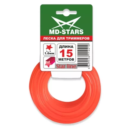 Леска для триммера STAR LINE (звездочка) 3,3MMX15M купить в Челябинске