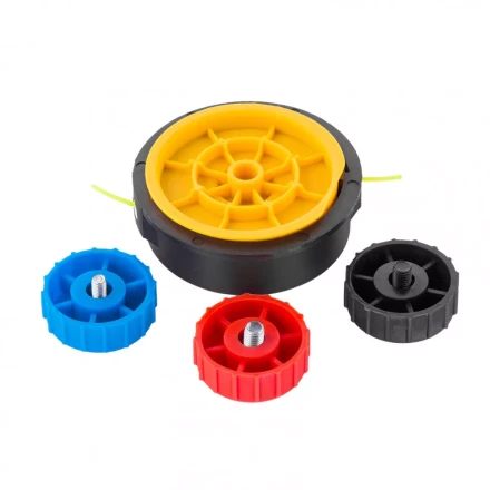 Катушка триммерная полуавтомат шестигранник HEX х 15/6, болт М6 правый, М8 правый, М8 левый Denzel 96365 купить в Челябинске