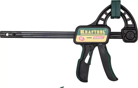 Струбцина &quot;EcoKraft&quot; ручная пистолетная, KRAFTOOL 32226-15, пластиковый корпус, 150/350мм, 150кгс 32226-15 купить в Челябинске