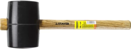 Киянка STAYER резиновая черная с деревянной ручкой, 1130г 20505-100 купить в Челябинске