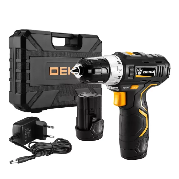 Дрель аккумуляторная в наборе DEKO GCD12DU3 SET4, 063-4140 купить в Челябинске