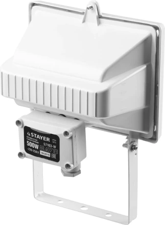 Прожектор STAYER &quot;MASTER&quot; MAXLight галогенный, с дугой крепления под установку, белый, 500Вт 57103-W купить в Челябинске