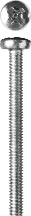 Винт ЗУБР &quot;МАСТЕР&quot; DIN 7985, класс прочности 4.8, оцинкованный, M4x40мм, 5кг 303150-04-040 купить в Челябинске
