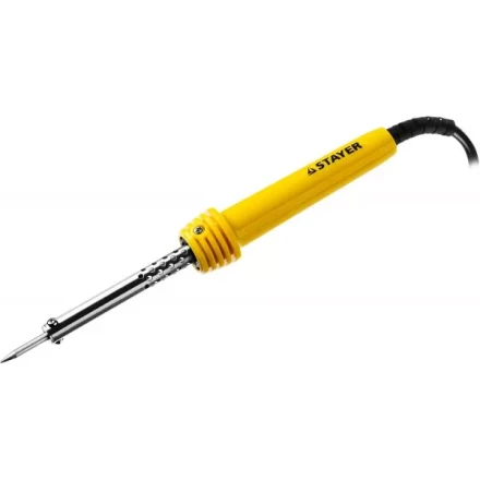 Паяльник STAYER &quot;MASTER&quot; с пластмассовой рукояткой и долговечным жалом, 40 Вт, конус 55305-40 купить в Челябинске