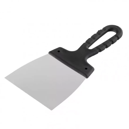 Шпательная лопатка из нержавеющей стали 100 мм пластмассовая ручка Россия 85135 купить в Челябинске